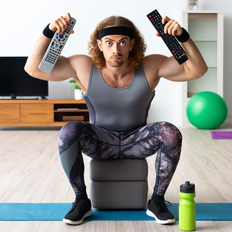 Television Remote Dumbbell