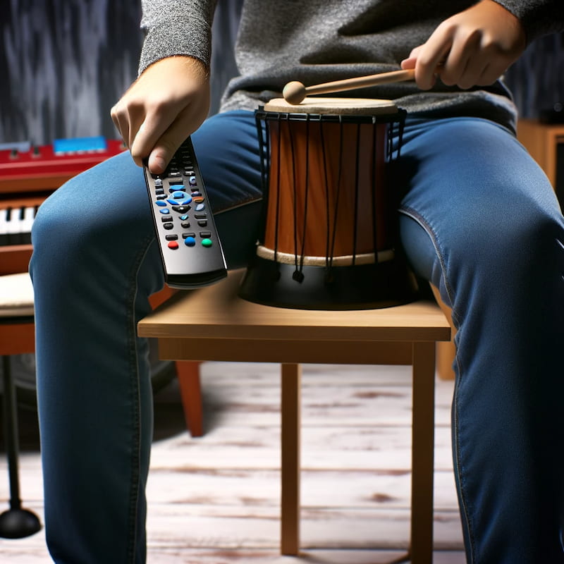Television Remote Percussion Instrument