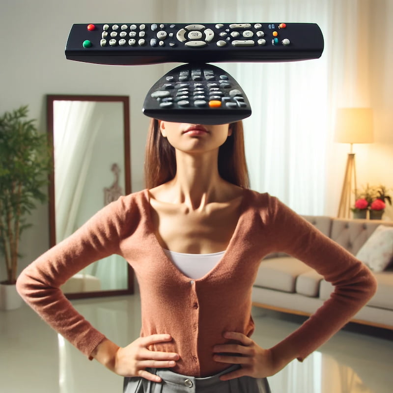 Television Remote Posture Practice